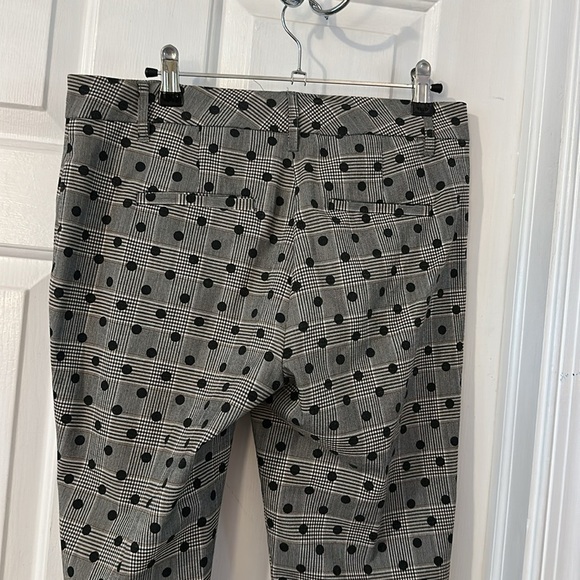 NWOT Women’s Boston Proper Plaid & Polka Dot   Slim Leg Ankle Pants Size 4 - Picture 6 of 8